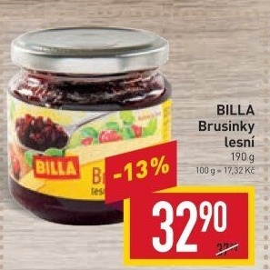 Brusinky lesní Billa
