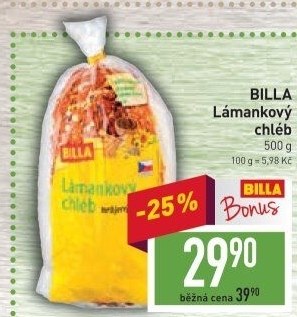 Chléb lámankový Billa