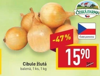 Cibule žlutá Česká Farma