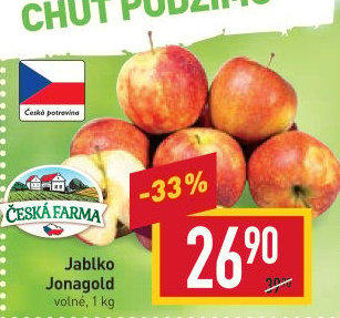 Jablka Jonagold Česká farma
