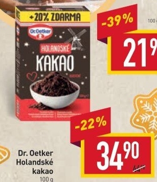 Kakao holandské Dr. Oetker
