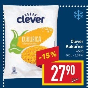 Kukuřice mražená Clever
