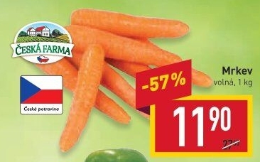 Mrkev Česká farma
