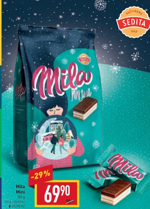 Oplatky mini Mila Sedita