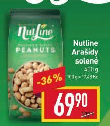 Pražené arašídy NutLine