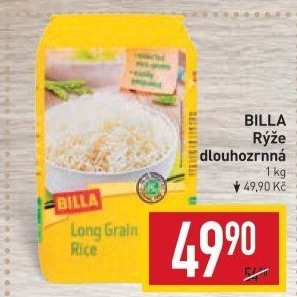 Rýže dlouhozrnná Billa