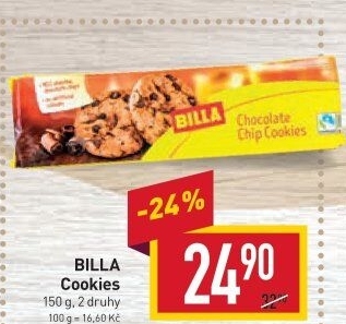 Sušenky Cookies Billa