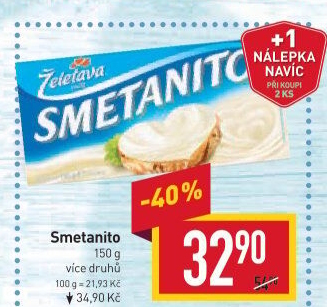 Sýr tavený Smetanito Želetava