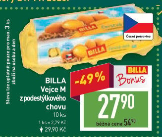 Vejce z podestýlky M Billa