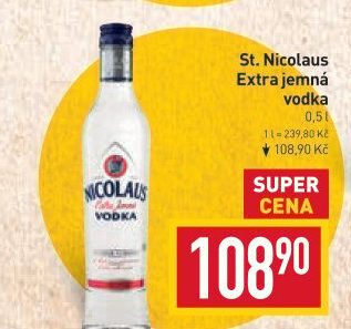 Vodka extra jemná St. Nicolaus