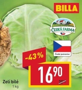 Zelí hlávkové bílé Česká farma