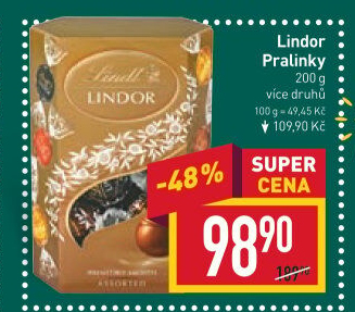 Bonboniéra Pralinky Lindor Lindt