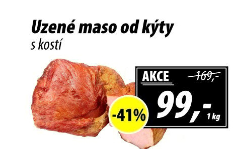 Uzené maso od kýty s kostí