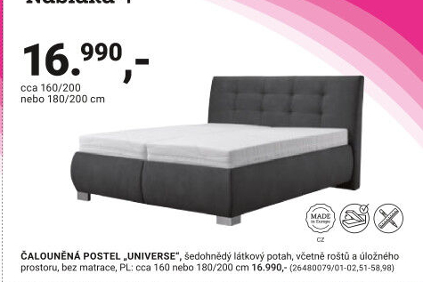 ČALOUNĚNÁ POSTEL „UNIVERSE“
