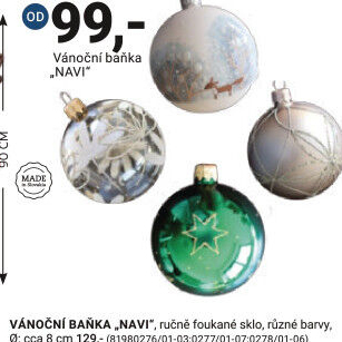 VÁNOČNÍ BAŇKA „NAVI“