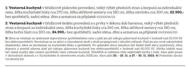 PLÁNOVANÁ KUCHYŇ