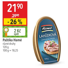 Paštika lahůdková Hamé