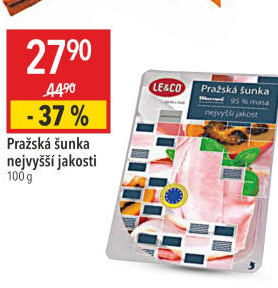 Šunka pražská nejvyšší jakosti LE&amp