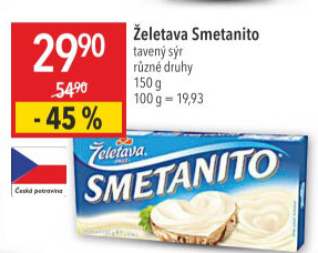 Sýr tavený Smetanito Želetava