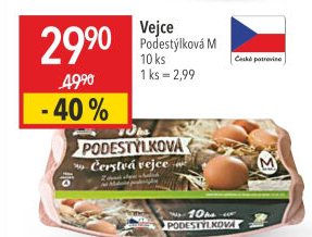Vejce z podestýlky M