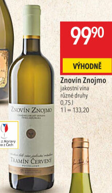 Víno Tramín červený Znovín Znojmo