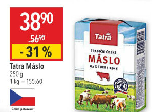 Máslo Tatra