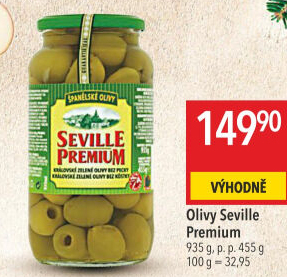 Olivy zelené Seville Premium