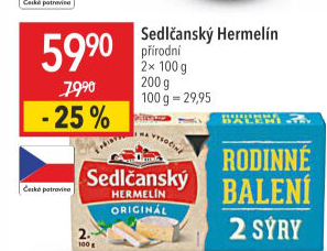 Sýr Hermelín Sedlčanský