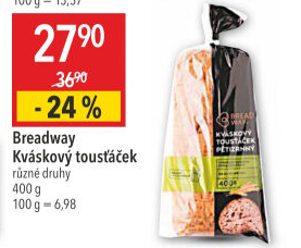 Toustový chléb kváskový Breadway