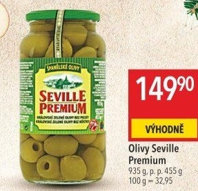 Olivy zelené Seville Premium