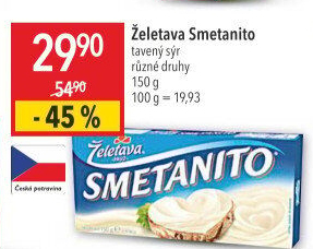 Sýr tavený Smetanito Želetava