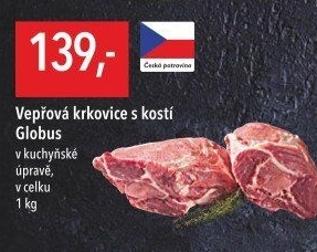 Vepřová krkovice s kostí Globus
