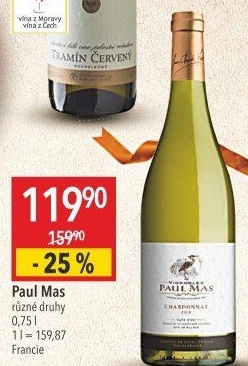 Víno Chardonnay Paul Mas