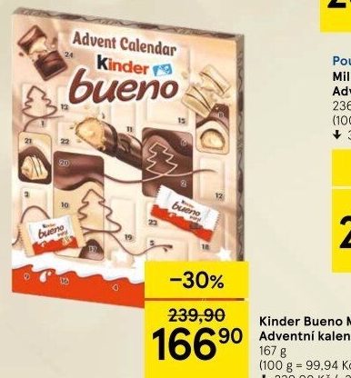 Adventní kalendář Kinder Bueno