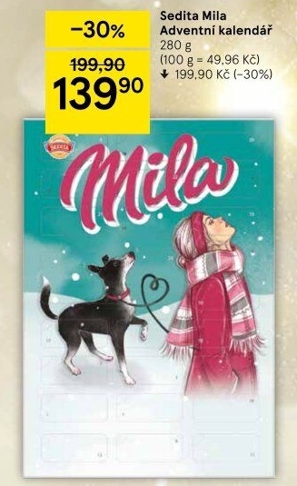 Adventní kalendář Mila Sedita