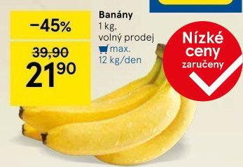 Banány - Tesco akcniletaky.com