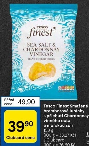 Bramborové lupínky Tesco Finest