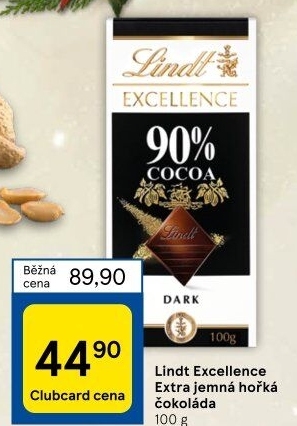 Čokoláda Excellence Lindt