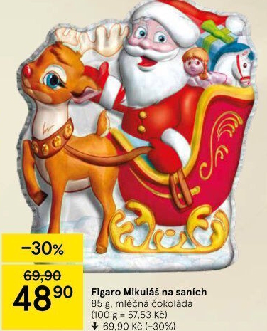 Čokoládový Mikuláš Figaro