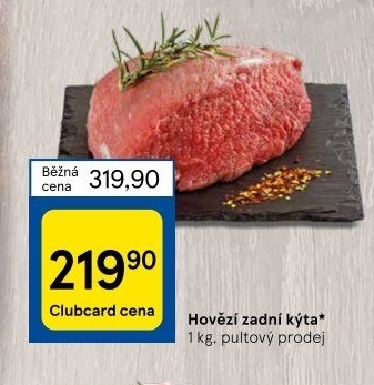 Hovězí kýta zadní bez kosti