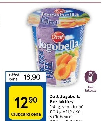 Jogurt bez laktózy Jogobella Zott