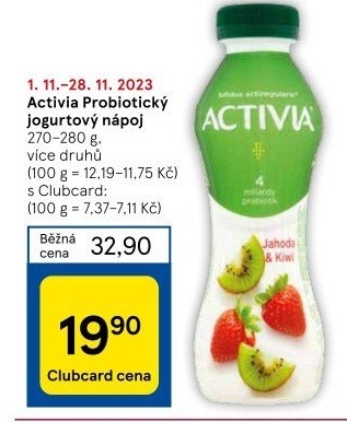 Jogurtový nápoj Activia Danone
