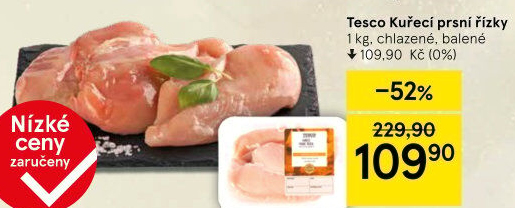Kuřecí prsní řízky Tesco