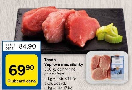 Medailonky vepřové Tesco