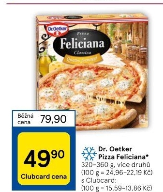 Pizza mražená FelicianaDr. Oetker