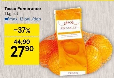 Pomeranče Tesco