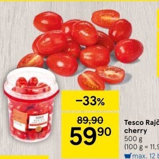 Rajčata cherry Tesco