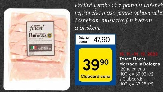Salám Mortadella Tesco Finest