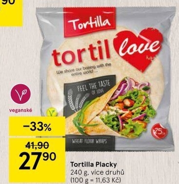 Tortilla pšeničná TortilLOVE