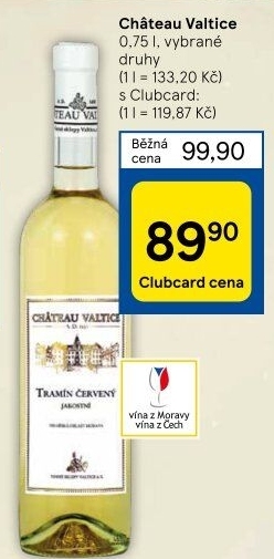 Vína Chateau Valtice